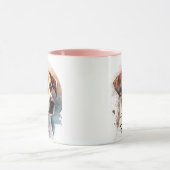 犬の親のカスタマイズ親愛可能なペット名 マグカップ (中央)