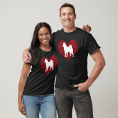犬の親を愛するハスキー Tシャツ (ユニセックス)