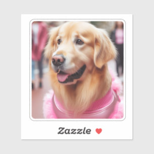 犬の親パーソナライズされたのペット写真ギフトのアップロード シール