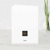 犬の親父としての私の人生の円グラフ サンキューカード (裏面)