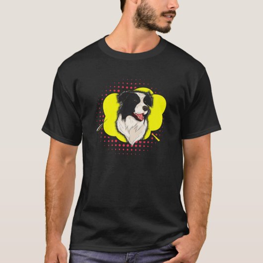 犬の親犬の愛犬ペットオーナーアニマルコリ縁どー Tシャツ (正面)