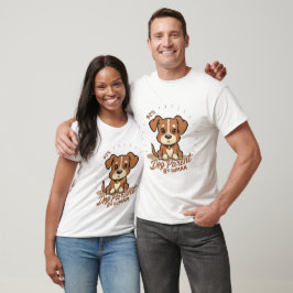 「犬の親92%、人間8%」 Tシャツ