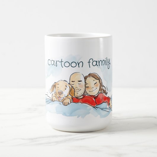 犬の親 コーヒーマグカップ (中央)