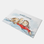 犬の親 ドアマット (アングル)