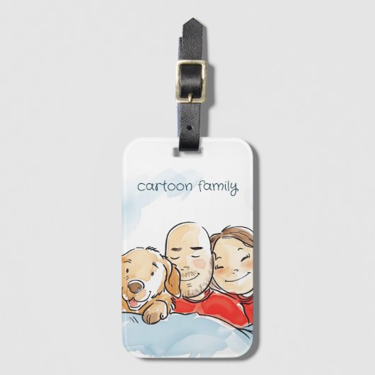 犬の親 ラゲッジタグ (正面縦)