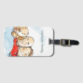 犬の親 ラゲッジタグ (正面横)