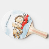 犬の親 卓球ラケット (横)