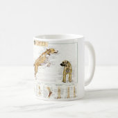 犬の解剖学のマグ コーヒーマグカップ (正面右)