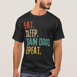 犬の訓練が好きな人へ 面白い ドッグトレーナーTシャツ Tシャツ