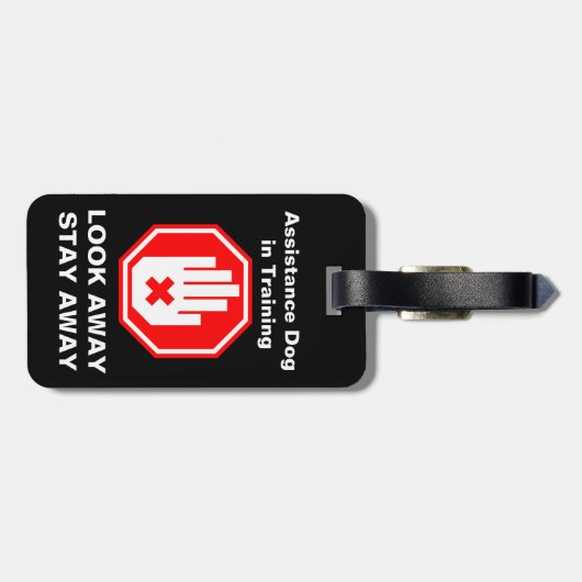 犬の訓練のつるラベル ラゲッジタグ (裏面横)