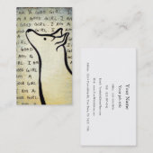 犬の訓練のトレーナーの歩行者の救助のグループの芸術 名刺 (正面/裏面)