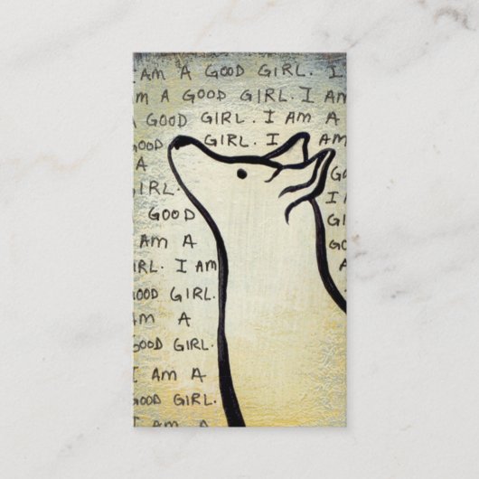 犬の訓練のトレーナーの歩行者の救助のグループの芸術 名刺 (正面)