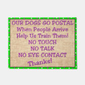 犬の訓練のドア・マット ドアマット (正面)