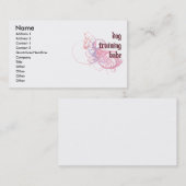 犬の訓練の可愛い人 名刺 (正面/裏面)