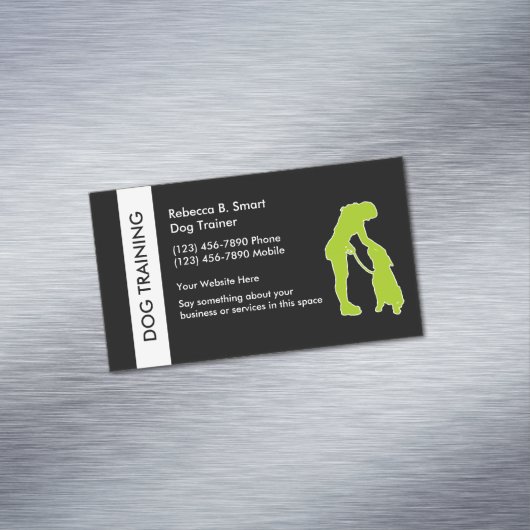 犬の訓練の名刺の磁石 マグネット名刺 (インサイチュ)
