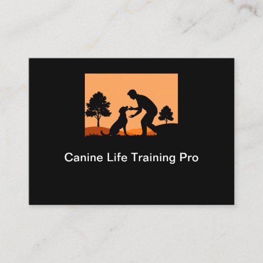 犬の訓練シンプルの名刺 名刺 (正面)