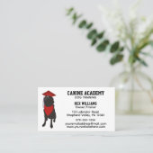 犬の訓練トレーナー服従学校 名刺 (スタンド正面)