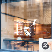 犬の訓練事業 ウィンドウサイン (カフェ窓)