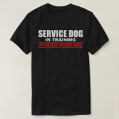 犬の訓練及びトレーナーの介助犬 Tシャツ (デザイン正面)