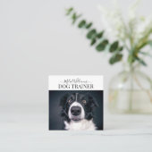 犬の訓練者または行動主義者 スクエア名刺 (スタンド正面)