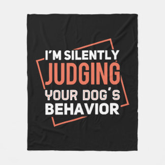 犬の訓練 フリースブランケット