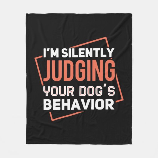 犬の訓練 フリースブランケット (正面)