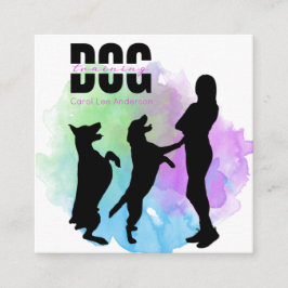 犬の訓練/犬のトレーナー スクエア名刺