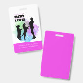 犬の訓練/犬のトレーナー バッジ (表裏)