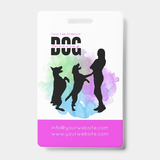 犬の訓練/犬のトレーナー バッジ (表面)