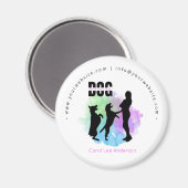 犬の訓練/犬のトレーナー マグネット (正面/裏面)