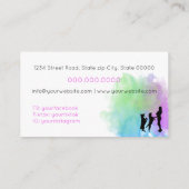 犬の訓練/犬のトレーナー 名刺 (裏面)