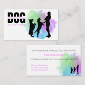 犬の訓練/犬のトレーナー 名刺 (正面/裏面)