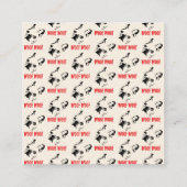 犬の託児所サービス スクエア名刺 (裏面)