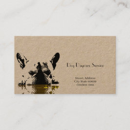 犬の託児所サービス 名刺