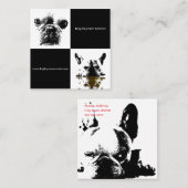 犬の託児所 スクエア名刺 (正面/裏面)