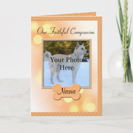 犬の記念の発表-ペット損失 案内状