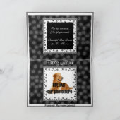 犬の記念カスタムのアナウンス – ペットの死 案内状 (内部)