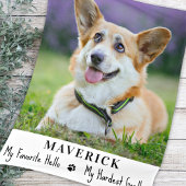 犬の記念ペットの失モダン敗の写真パーソナライズされた フリースブランケット