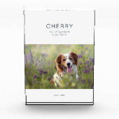 犬の記念ペットの損失 フォトブロック (正面)