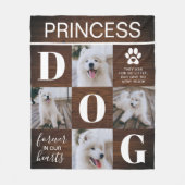 犬の記念品 |ペットフォトコラージュ フリースブランケット (正面)