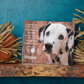 犬の記念品 – ペットロス記念記念キープサケ フォトプラーク (側面)