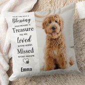 犬の記念悔やみや弔慰ペットの損失ペットの写真 クッション