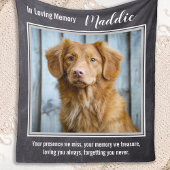 犬の記念悔やみや弔慰引用文 – ペットの損失 – ペットの写真 フリースブランケット