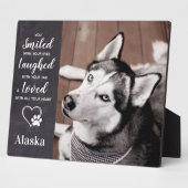 犬の記念碑 – ペットの損失記念碑 – Pet Memorial フォトプラーク (側面)