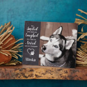 犬の記念碑 – ペットの損失記念碑 – Pet Memorial フォトプラーク (側面)