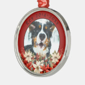 犬の記念碑 メタルオーナメント (左)