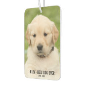 犬の記念碑、2枚の写真、最高の犬の過去、車 カーエアーフレッシュナー (左)