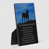 犬の記念美しい天国 フォトプラーク (側面)