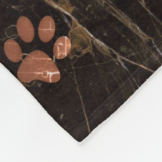 犬の記憶大理石記素朴念碑 フリースブランケット (角)