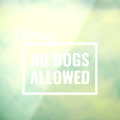 犬の許可なし標識、店頭標識 ウィンドウサイン (シート3)